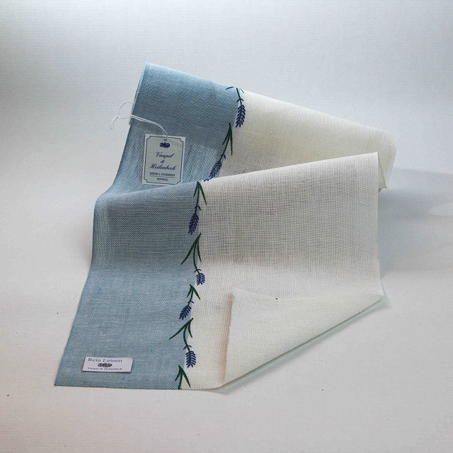 リネンバンド＊ラベンダー＊ホワイト＆ブルー