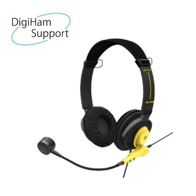 AZC-202D アツデンダイナミックマイク型通信機用ヘッドセット