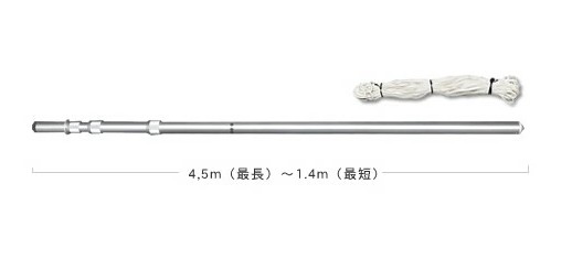 DAP450 移動用4段伸縮型アンテナポール・4.5mタイプ【個別送料設定品】