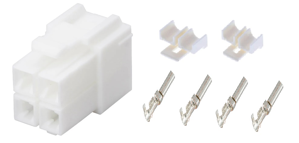 固定機用電源コネクター(ケーブル用)【メール便可】