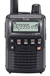 IC-R6 ブラック (当店オリジナルUSB充電ケーブル・無線ガールズストラップ付)【デジハムサポートオリジナル エアバンドスペシャル/鉄道スペシャルバージョンもこちらから購入できます】