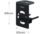 CRB ルーフキャリア ミラーパイプ部用基台（ブラックタイプ）