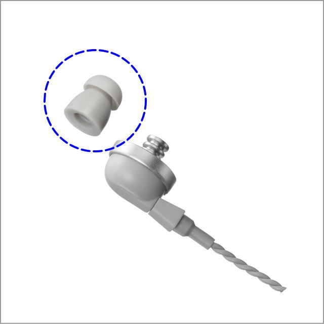 SP-16用イヤーピース/耳栓・グレー・小サイズ（補修用）【ネコポス対応可】