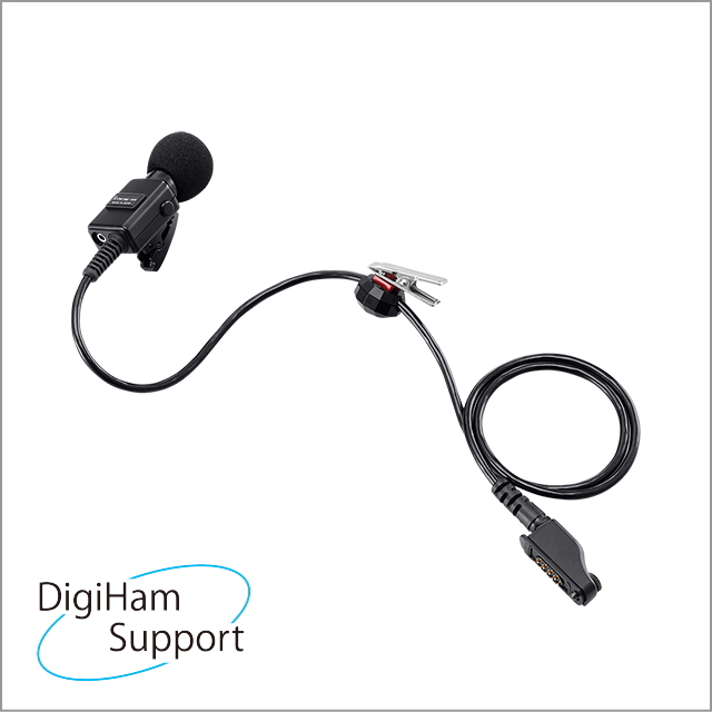 HM-163A 防水コネクター/PTTスイッチ付きタイピン型マイクロホン