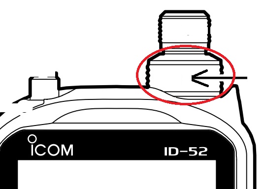 ID-52/ID-50 VOLツマミ（補修用）KNOB N-457【メール便可】