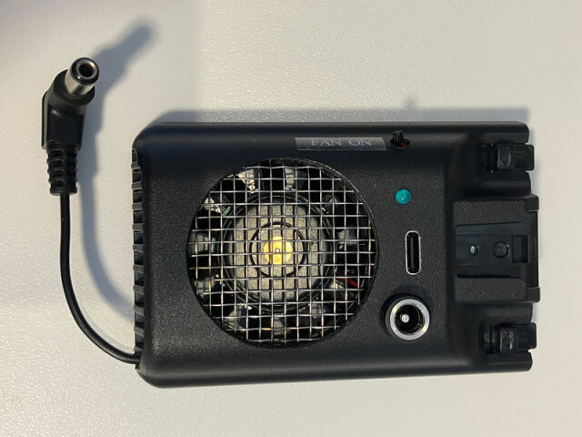 IC-705ファンユニット DC13.8V/USB-C PD 15V 両用