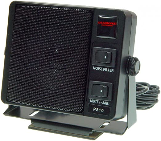 P810 通信用モービルスピーカーRoHS ノイズフィルタースイッチ付・ミュートスイッチ付（-8dB）