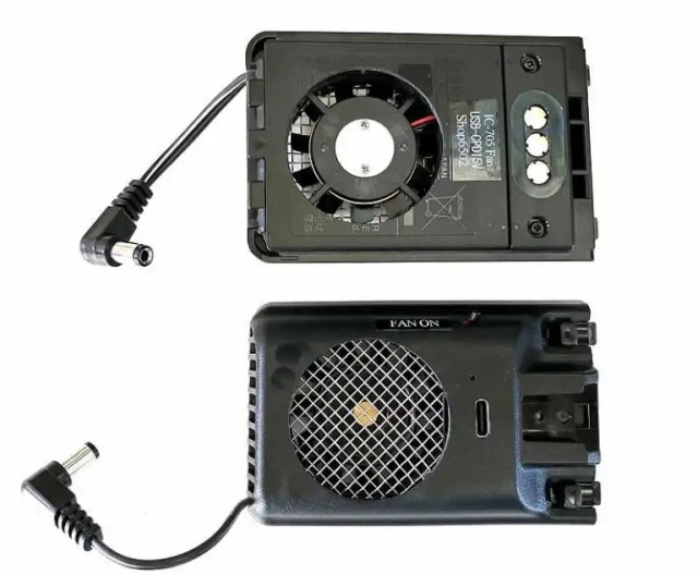 ICOM IC-705 本体と土産のファン バッテリー他 IC-705ファンユニット/USB-C PD