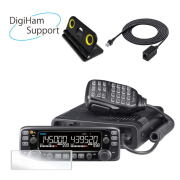 【台数限定】IC-2730DB (ブラック液晶) 144/430MHzデュアルバンド FM 50W トランシーバー【デジハムサポートオリジナル液晶保護シート＋コントローラースタンド+シールドタイプマイク延長ケーブル付】