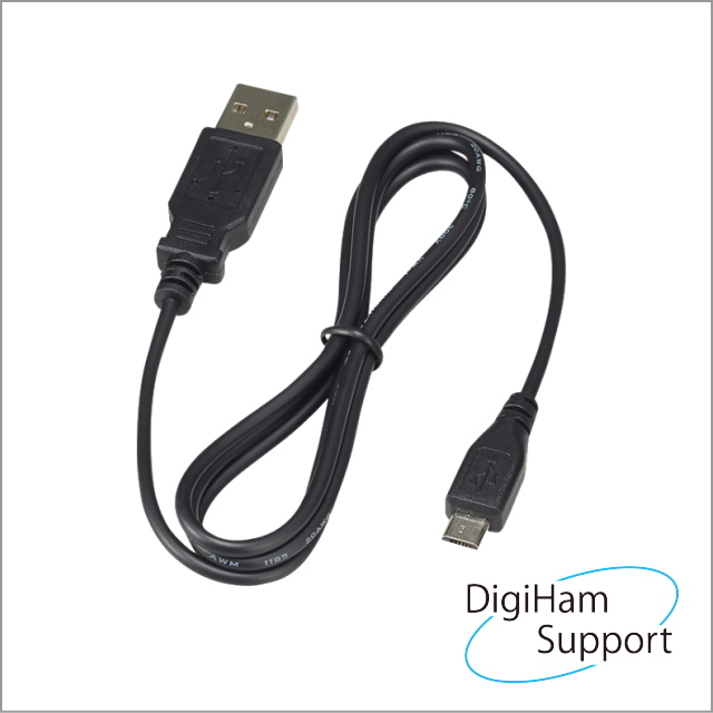 OPC-2394 USBケーブル(microB⇔USB-A)　IC-705 FT8動作確認済み，ID-52のPC接続にも【メール便可】