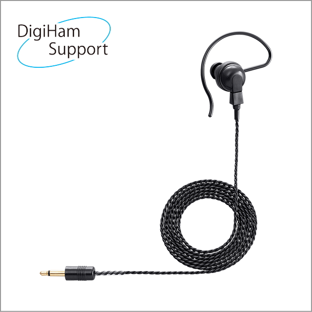 SP-16BW  耳掛け型イヤホン 黒（約１ｍのロングケーブル）【メール便可】　