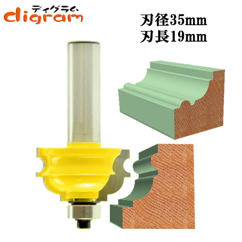 ルーター ビット フレンチ プロビンシャル クラシカル 1/2軸 Microtungsten carbide 【dm08003】