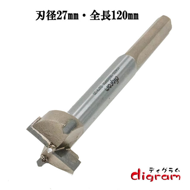 フォスナービット Forstner Bit (刃径27mm) 【dm20012】