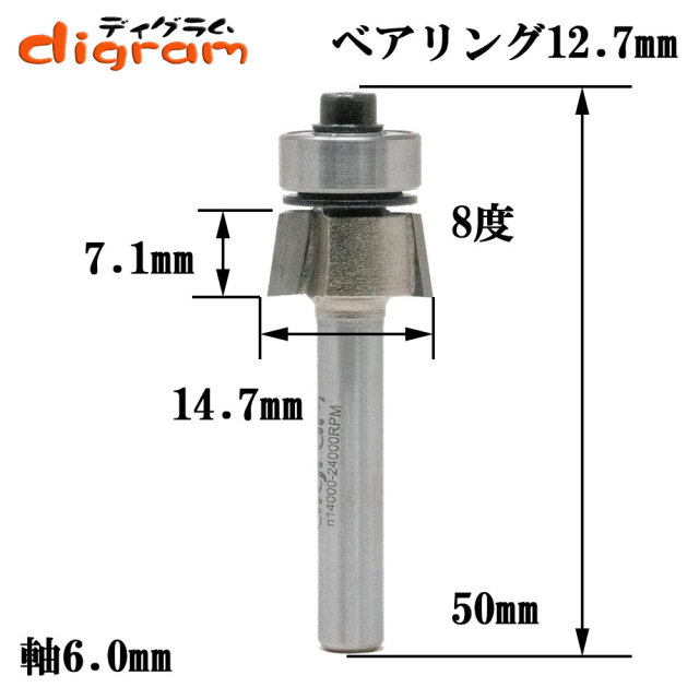面取り加工 角面ビット ルータービット通販 工具通販