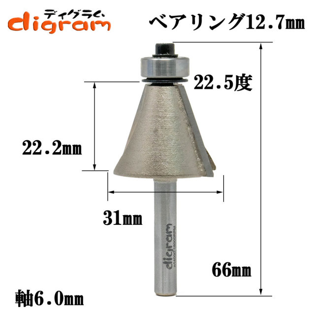 面取り加工 角面ビット ルータービット通販 工具通販