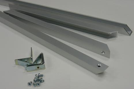 A型アルミフレームシルバー部品セット オーダーサイズ　【外寸】　500x700mm部品付