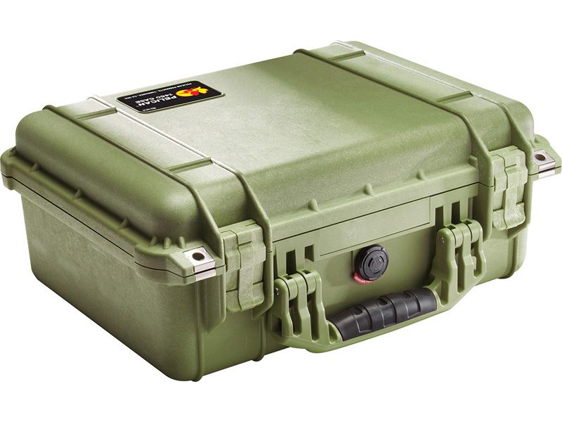 PELICAN（ペリカン） プロテクターケース 1450 フォームなし OD GREEN [ODグリーン] [1450-001-130] 携帯電話 デジカメケース 保護ケース スキューバダイビング ハードケース