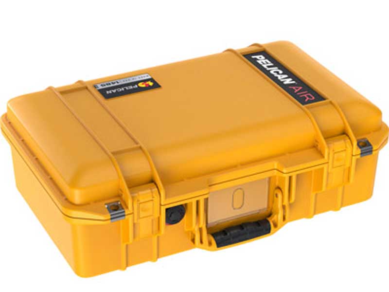 PELICAN(ペリカン) 1485 エアケース フォーム付き イエロー 18L プッシュボタンラッチ付き [014850-0001-240] 1485 Air Case with Form Yellow カメラ ケース