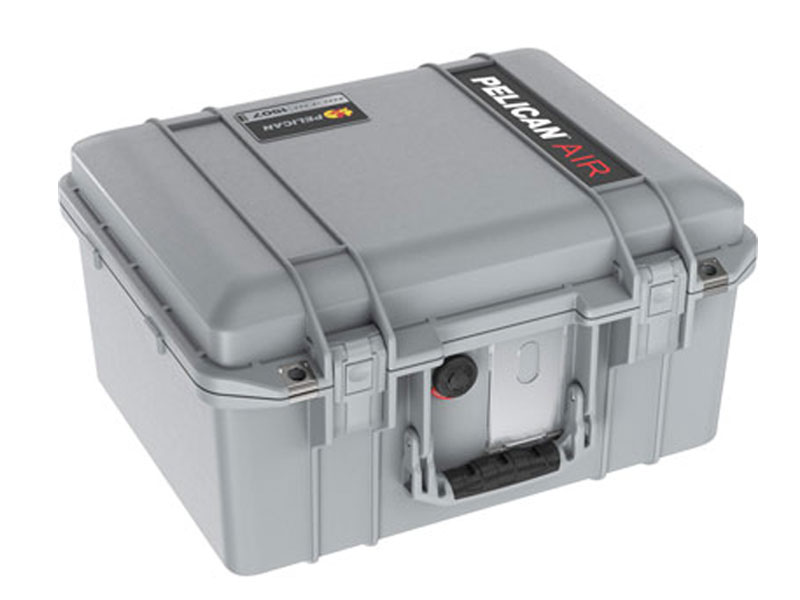 PELICAN(ペリカン) 1507 エアケース フォームなし シルバー 24L プッシュボタンラッチ付き [015070-0011-180] 1507 Air Case No Form Silver