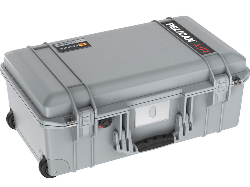 PELICAN(ペリカン) 1535 エアケース フォーム付き プレスアンドプルラッチ シルバー 27L [015350-0002-180] 1535Air 1535 Air Case with Form Press and Pull Latch Sliver