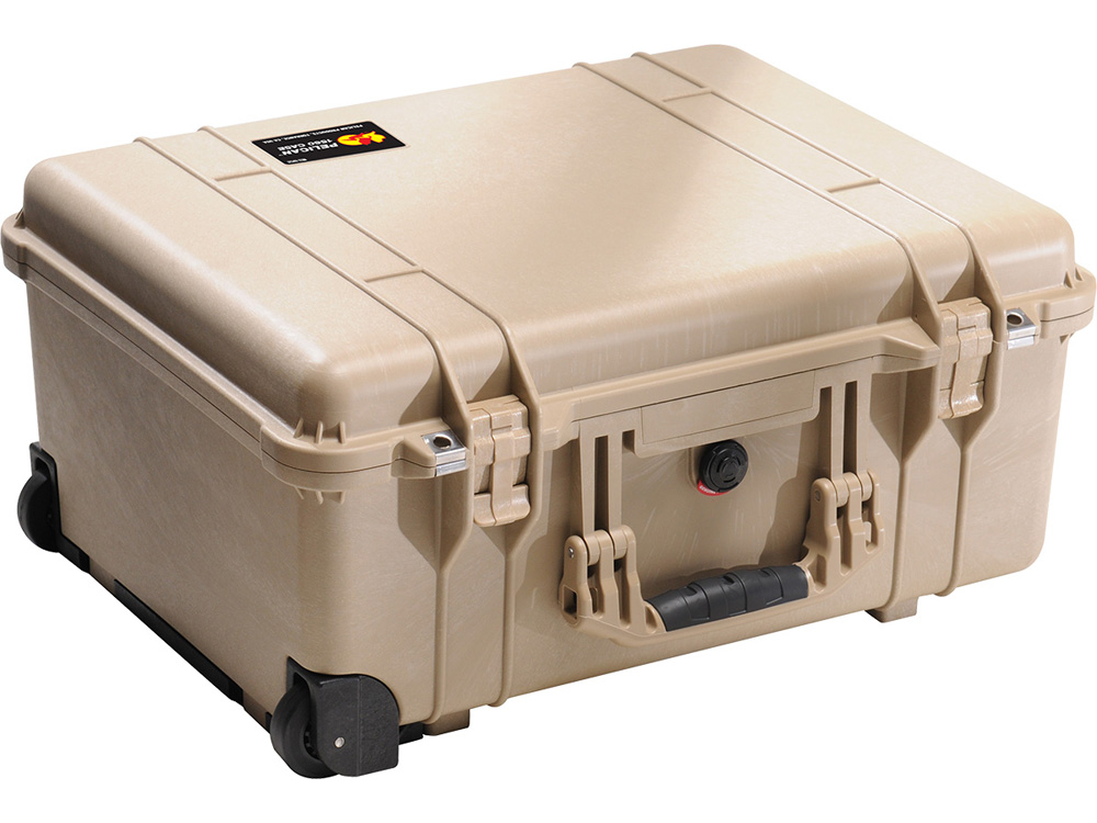 PELICAN（ペリカン）プロテクターケース 1560 フォームなし DESERT TAN [デザートタン] [1560-001-190] キャスター付き ハードケース 防水性・耐衝撃性・防塵性 保護ケース カメラ用品 収納可能な延長ハンドル
