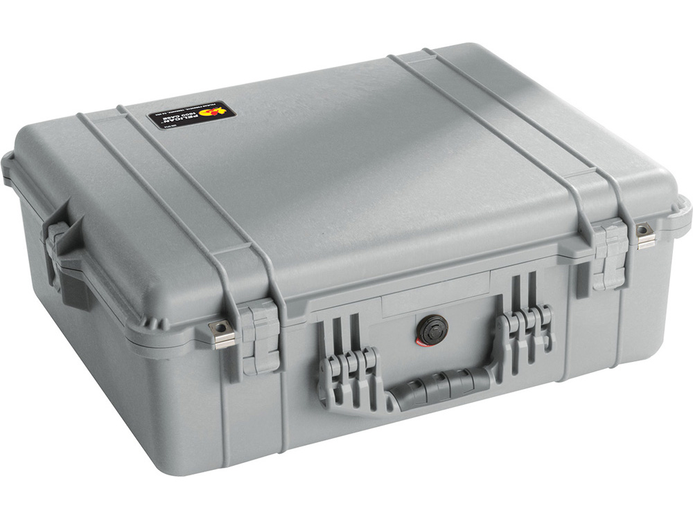 PELICAN（ペリカン）プロテクターケース 1600 フォーム付 SILVER [シルバー] [1600-000-180] ハードケース 防水性・耐衝撃性・防塵性 保護ケース カメラ用品 収納可能な延長ハンドル