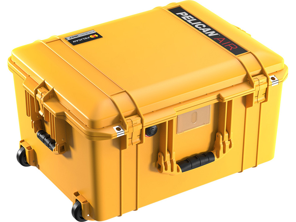 PELICAN（ペリカン）エアケース 1607 フォームなし YELLOW [イエロー] [016070-0011-240] キャスター付 ハードケース 防水性・耐衝撃性・防塵性 保護ケース カメラ用品