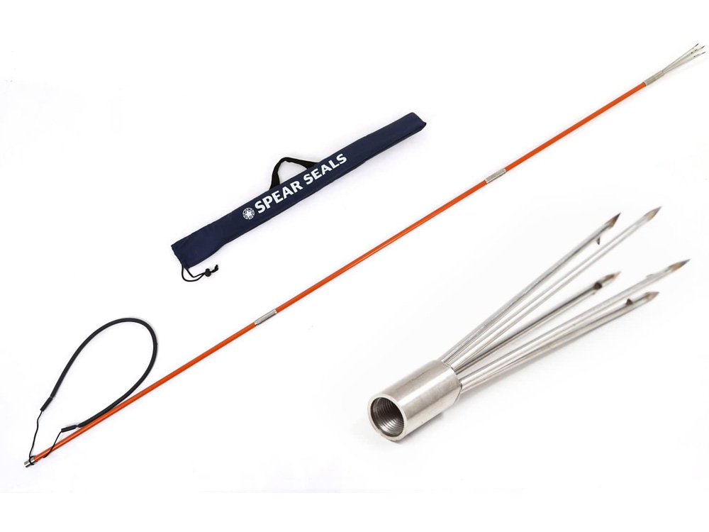 SPEAR SEALS 銛 4点セット 5又 グラスファイバー 製 3ピース 205cm 手銛 スピアフィッシング