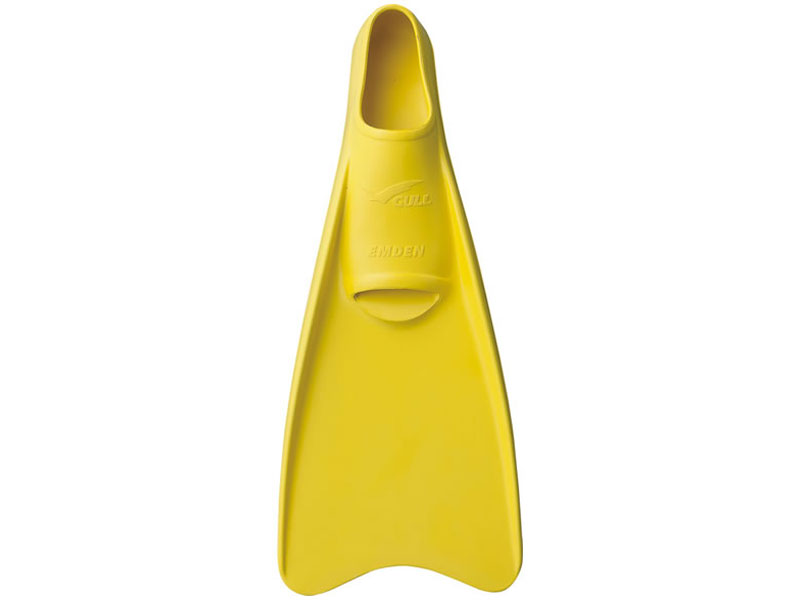 GULL(ガル) EMDEN エムデンカラー 素足タイプ フルフットラバーフィン S Yellow サンシャインイエロー サイズ：XS・S・MS・M・L・XL [GF-2471-2476] ダイビング用フィン スキューバダイビング スノーケリング スキンダイビング