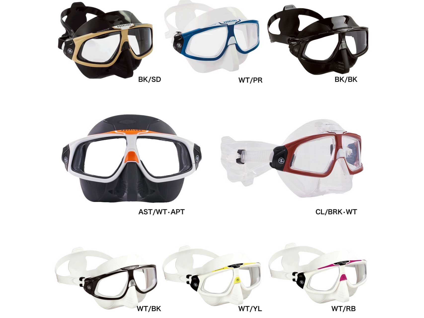AQUALUNG (アクアラング) SPHERA X MASK スフェラ X マスク ダイビング用マスク スキューバダイビング スノーケリング フリーダイビング向けマスク ノーマルレンズ