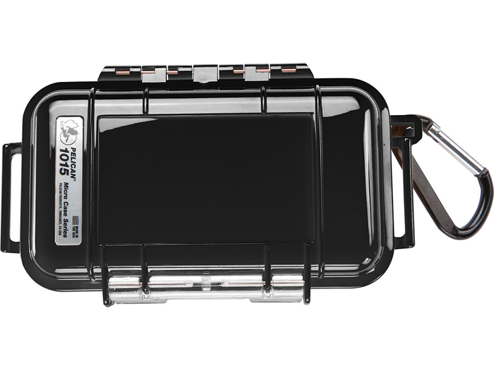 PELICAN（ペリカン） マイクロケース 1015 BLACK [ブラック] [1015-005-110] 透明 携帯電話 デジカメケース 電子機器 保護ケース ハードケース 防水 耐衝撃 防塵
