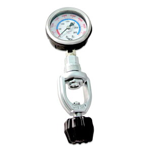 IST タンク 検圧計 ヨーク式 300気圧 Kバルブ K2バルブ タンク残圧チェッカー スキューバダイビング用品 [CT-2/N]