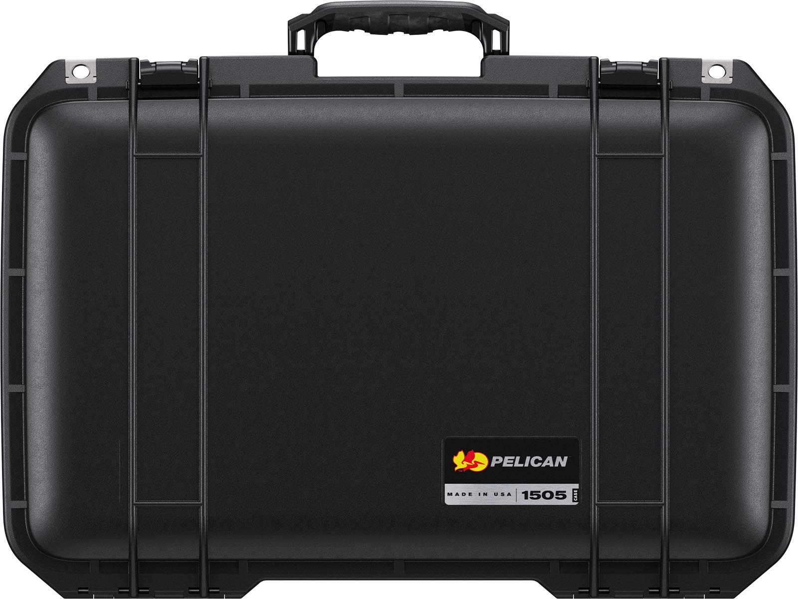 PELICAN ペリカン 1505 エアケース フォームなし カラー:ブラック プッシュボタンラッチ付き サイズ:51.4 x 41.6 x 15.5 cm 1505 Air Case Black アタッシュケース [015050-0010-110]
