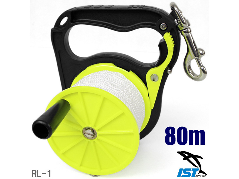 IST ダイビング リール 80m ダイブリール 直径104mm 厚み74mm PROLINE [RL-1]