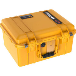 PELICAN(ペリカン) 1507 エアケース フォームなし イエロー 24L プッシュボタンラッチ付き [015070-0011-240] 1507 Air Case No Form Yellow