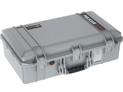 PELICAN(ペリカン) 1555 エアケース フォーム付き プレスアンドプルラッチ シルバー 36L [015550-0001-180] 1555Air 1555 Air Case with Form Press and Pull Latch Silver