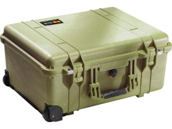 PELICAN（ペリカン）プロテクターケース 1560 フォーム付 OD GREEN [ODグリーン] [1560-000-130] キャスター付き ハードケース 防水性・耐衝撃性・防塵性 保護ケース カメラ用品 収納可能な延長ハンドル