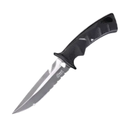AQUATEC アクアテック ダイブナイフ [KN-240AP] 高耐食 ステンレス クロームコーティング 全長:240ｍｍ 刃渡り:115ｍｍ