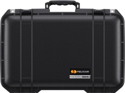 PELICAN ペリカン 1505 エアケース フォームなし カラー:ブラック プッシュボタンラッチ付き サイズ:51.4 x 41.6 x 15.5 cm 1505 Air Case Black アタッシュケース [015050-0010-110]