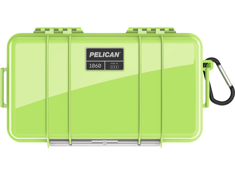 PELICAN（ペリカン） マイクロケース 1060 BRIGHT GREEN [ブライトグリーン] [1060-025-136] 携帯電話 デジカメケース 保護ケース スキューバダイビング ハードケース