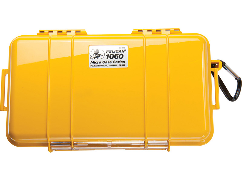 PELICAN（ペリカン） マイクロケース 1060 YELLOW [イエロー] [1060-025-240] 携帯電話 デジカメケース 保護ケース スキューバダイビング ハードケース