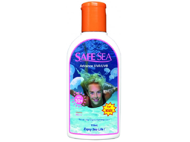 SAFE SEA（セーフシー）キッズ ボトルタイプ SPF30 ADVANCE UVA/UVB KIDS SPF30 + ・PA + + 日焼け＆クラゲの攻撃をシャットアウト