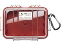 PELICAN（ペリカン） マイクロケース 1020 RED/CLEAR [レッド/クリア] [1020-028-100] 透明 携帯電話 デジカメケース 電子機器 保護ケース ハードケース 防水 耐衝撃 防塵