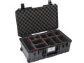 PELICAN(ペリカン) 1535 エアケース トレックパック プレスアンドプルラッチ ブラック 27L [015350-0052-110] 1535Air 1535 Air Case with TrekPak™ Press and Pull Latch Black