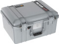 PELICAN(ペリカン) 1557 エアケース フォームなし プレスアンドプルラッチ シルバー 36L [015570-0011-180] 1557Air 1557 Air Case No Form Press and Pull Latch Silver