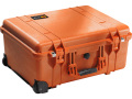 PELICAN（ペリカン）プロテクターケース 1560 フォームなし ORANGE [オレンジ] [1560-001-150] キャスター付き ハードケース 防水性・耐衝撃性・防塵性 保護ケース カメラ用品 収納可能な延長ハンドル