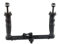 KRAKEN クラーケン アクションカメラ用デュアルハンドル トレイ [KR-TR09] ダブルアーム ダブルグリップ 軽量アルミ製 幅調整可能 ライト取付対応 水中カメラ 水中撮影 スキューバダイビング