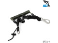 ダイビング アクセサリー スナッピーコイル ステンレスワイヤー補強コイルストラップ IST PROLINE SP-7A-1