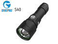 DIVEPRO ダイブプロ [S40] 4200ルーメン コンパクトダイブライト 国内正規品 水中LEDライト スポット9°100m防水 6500K 充電式 ボタンスイッチ 水中カメラ 水中撮影 スキューバダイビング スノーケリング スキンダイビング