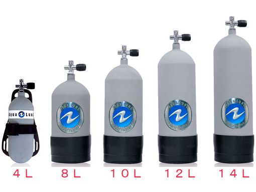 AQUALUNG(アクアラング) 10L(19.6MPa) メタリコンタンク（K2バルブ付き）【※お取寄せ商品　要納期確認】